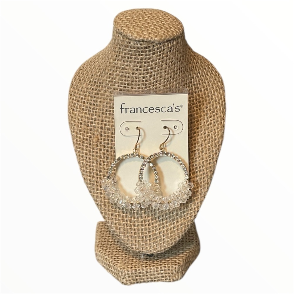 Francesca's Collections Silver Teardrop Earrings